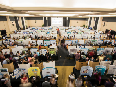 group of students at the career fair