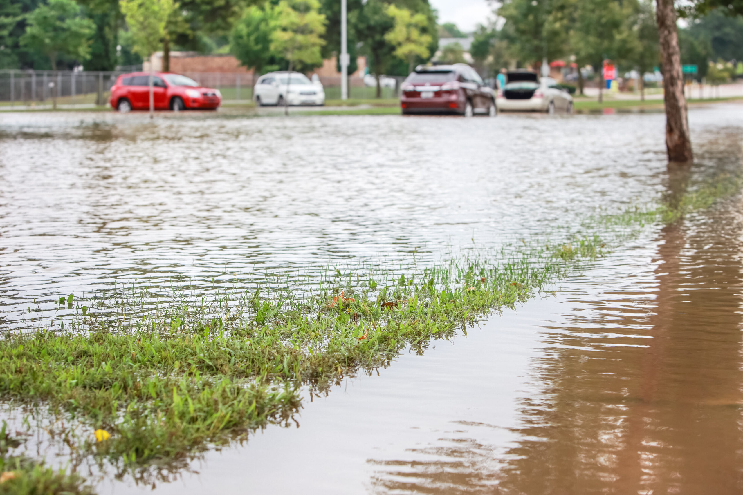 stormwater on a road