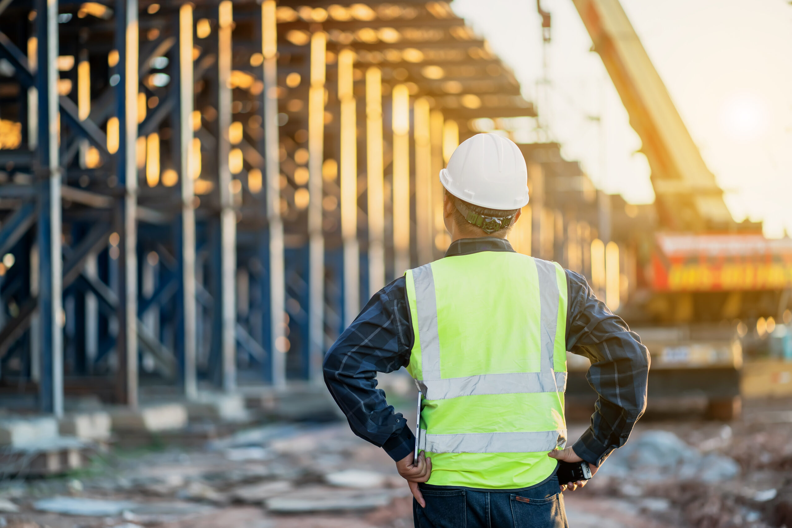 foreman at construction site